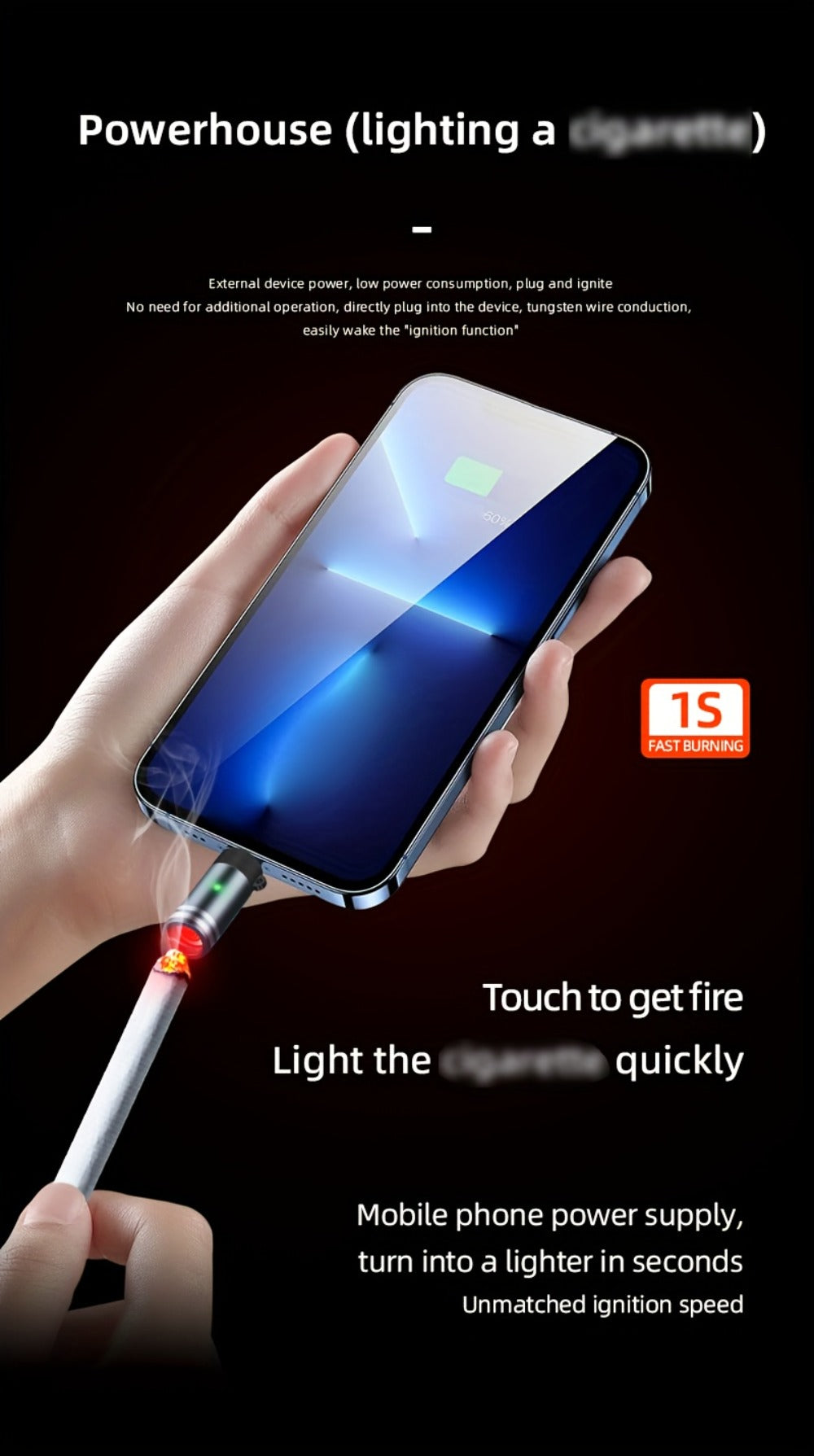USB Type-C Electric Lighter – Aluminum Alloy Flameless Rechargeable Lighter, No Battery, Windproof – Ideal for Daily Use, Travel & Carry-On Airplane Safe