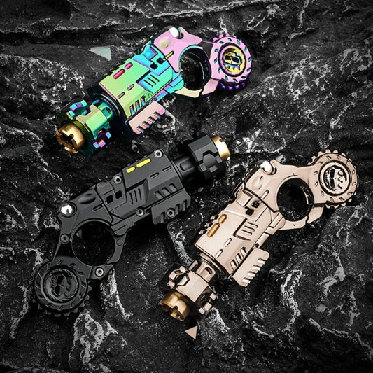 3-in-1 Alloy Fingertip Gun EDC Stress Relief Toy 26pcs Set – Metal Finger Slider Clicker Soft Bullet Launcher for Adults Focus Anxiety Relief Office Gaming Travel Gift for Men