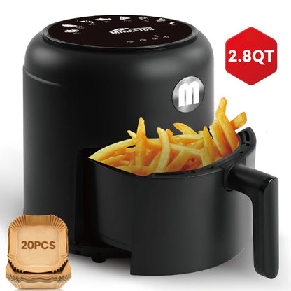 Miraston Air Fryer with Viewing Window, Eight Preset Icons and 2.8Qt or 6.5Qt Touchscreen Options