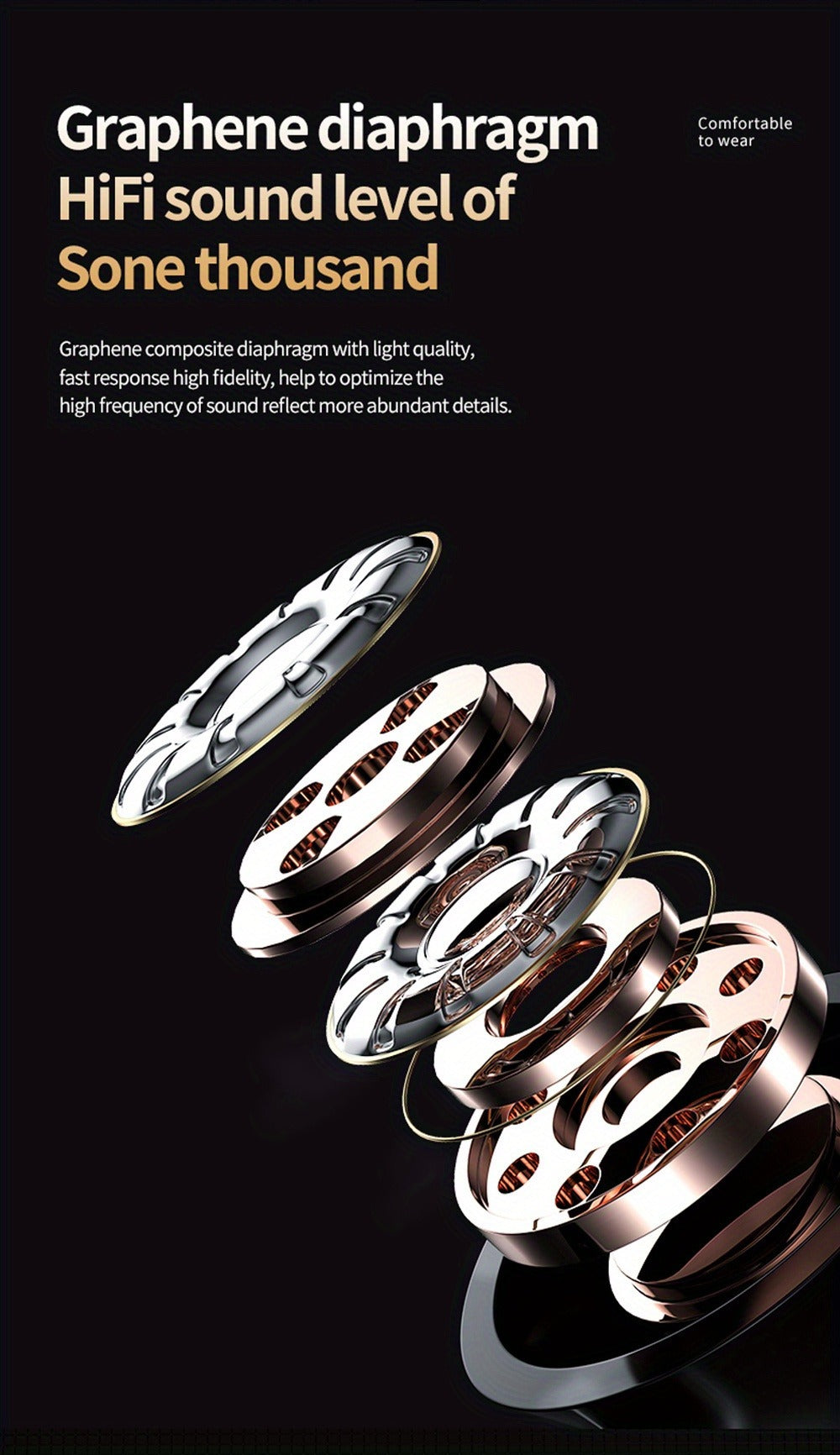 Wireless Earbuds Anime Mirror Style with Bluetooth 5.4, Digital Display and App Control in Two Colors