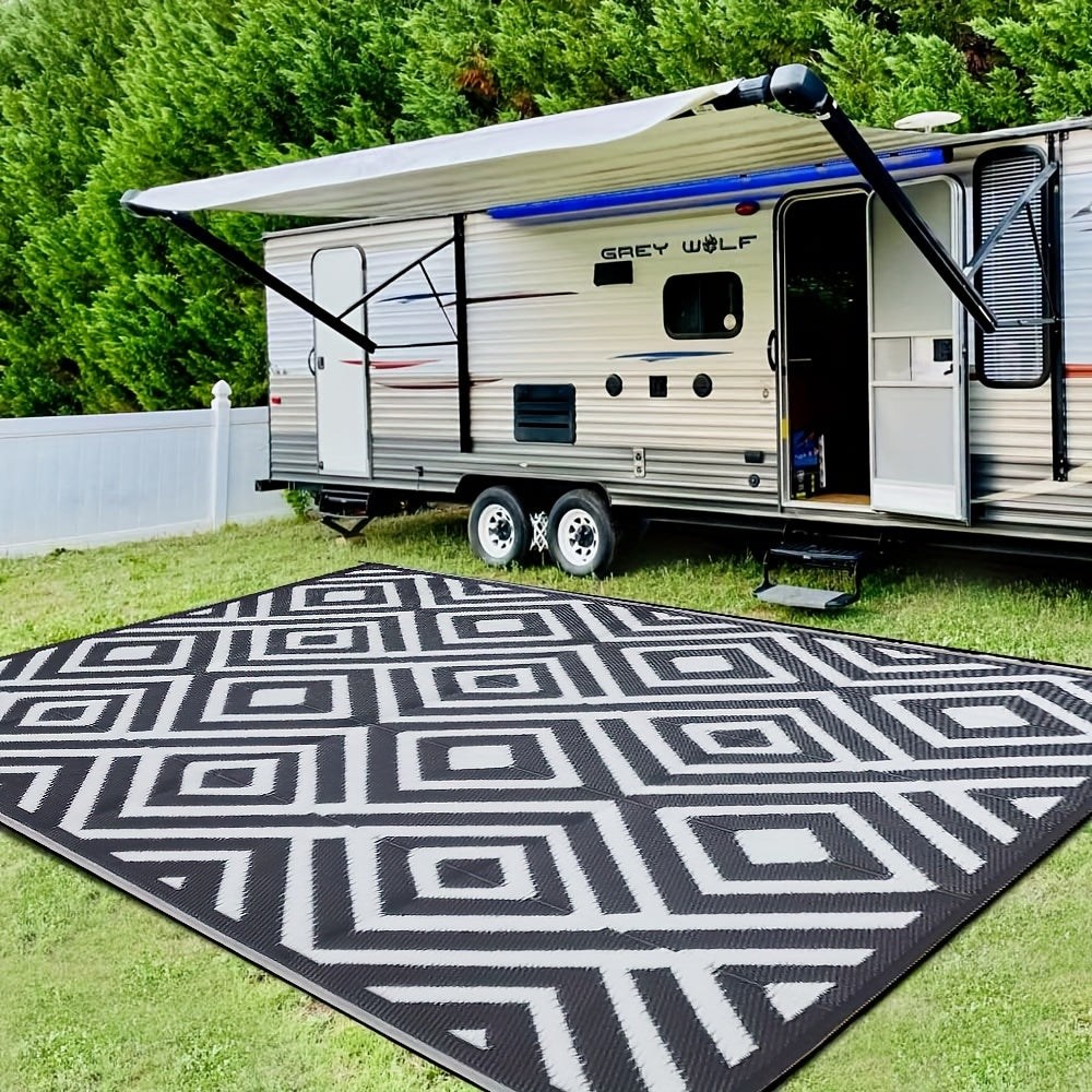 Outdoor Mat | Reversible Foldable Polypropylene RV Camping Patio Large