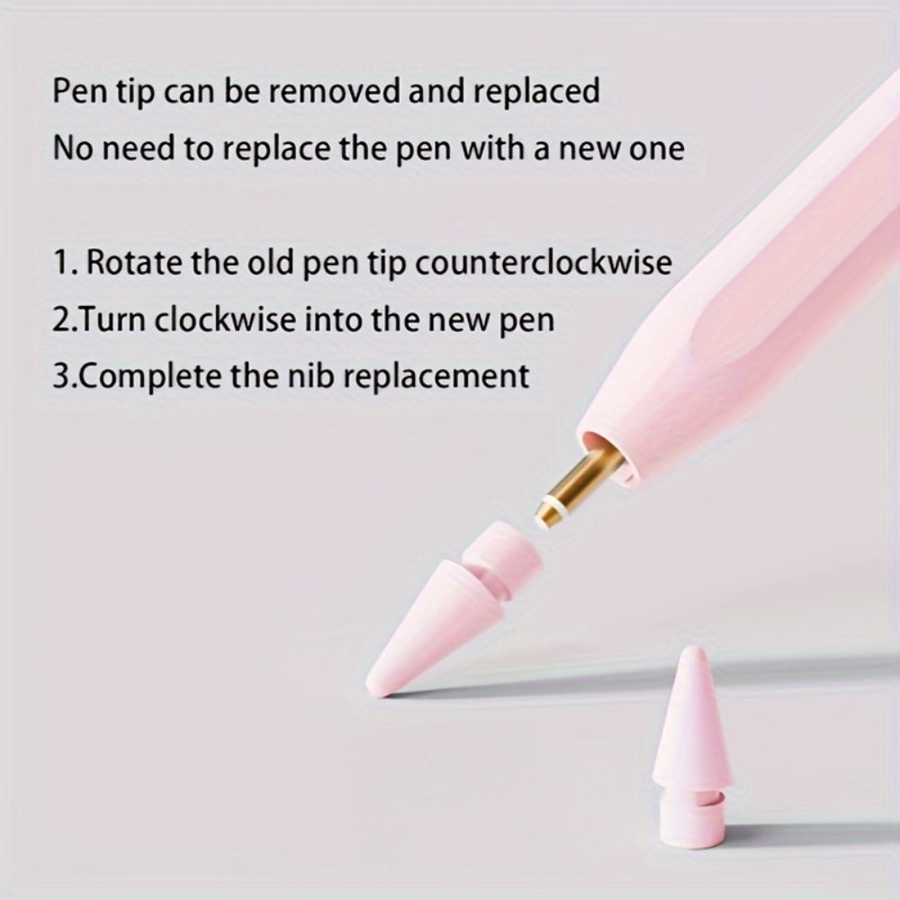 Rechargeable Stylus Pen for Listed 2018–2024 iPad Models with Magnetic Storage, Tilt Response and Four Color Bundles