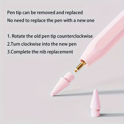 Rechargeable Stylus Pen for Listed 2018–2024 iPad Models with Magnetic Storage, Tilt Response and Four Color Bundles
