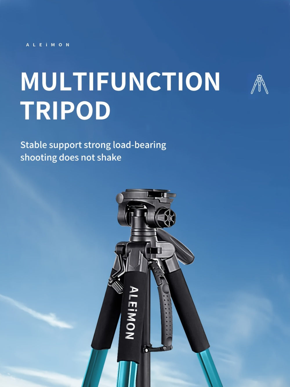 Camera Tripod 74 Inch Aluminum Alloy Heavy Duty with Dual Quick Release Plate, Phone Clip & Carrying Bag – Professional Stand for DSLR, Mirrorless, Webcam, Projector & Spotting Scope
