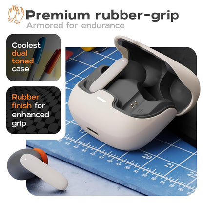 Low Latency Game Mode TWS Wireless Earbuds Bluetooth 5.4, Long Range Noise Cancelling Mic Fast Charging Wireless Charging Case