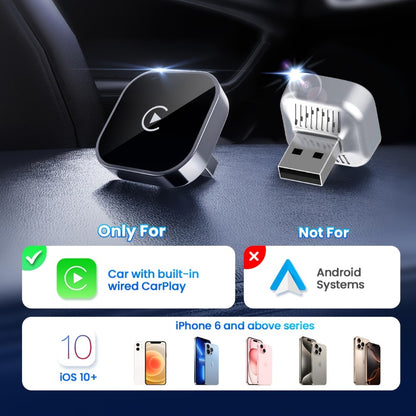 Wireless CarPlay Adapter 2-in-1 for iPhone & Android Auto, Mini USB-C Dongle, Convert Wired to Wireless, Plug & Play, Auto Connect, Low Latency, Dual-Band 2.4G+5G – 2026 Upgraded