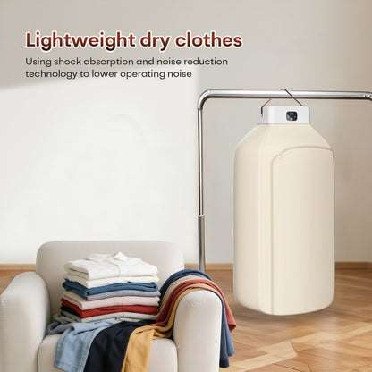 Mini Dryer Machine 600W Portable Clothes Dryer Dual Mode Quiet Operation Timer 1H 2H 8H Energy Efficient for Apartments Dorms RVs Travel Small Spaces Basic Premium
