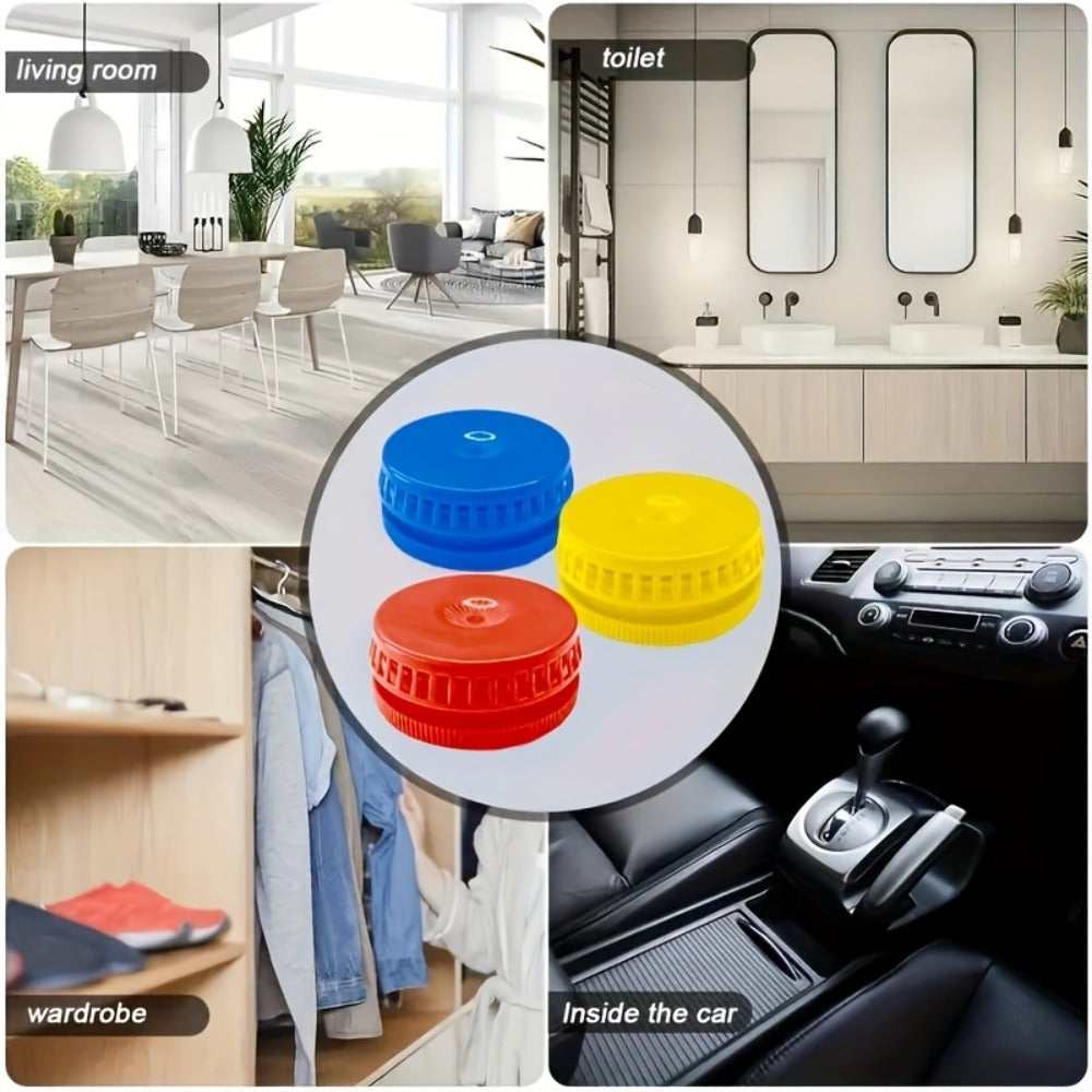 Six-Piece Solid Air Freshener Set with Vented Containers and Six Scent Combination Checkout Options