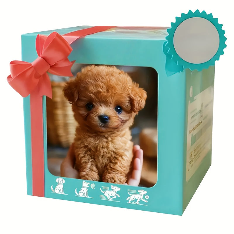 Simulation Puppy Robot Electric Interactive Dog Toy – Auto Walking, Barking & Tail Wagging, Plush Biomimetic Pet with Dog Bone Accessory, Birthday Christmas New Year Gift for Kids Girls Boys