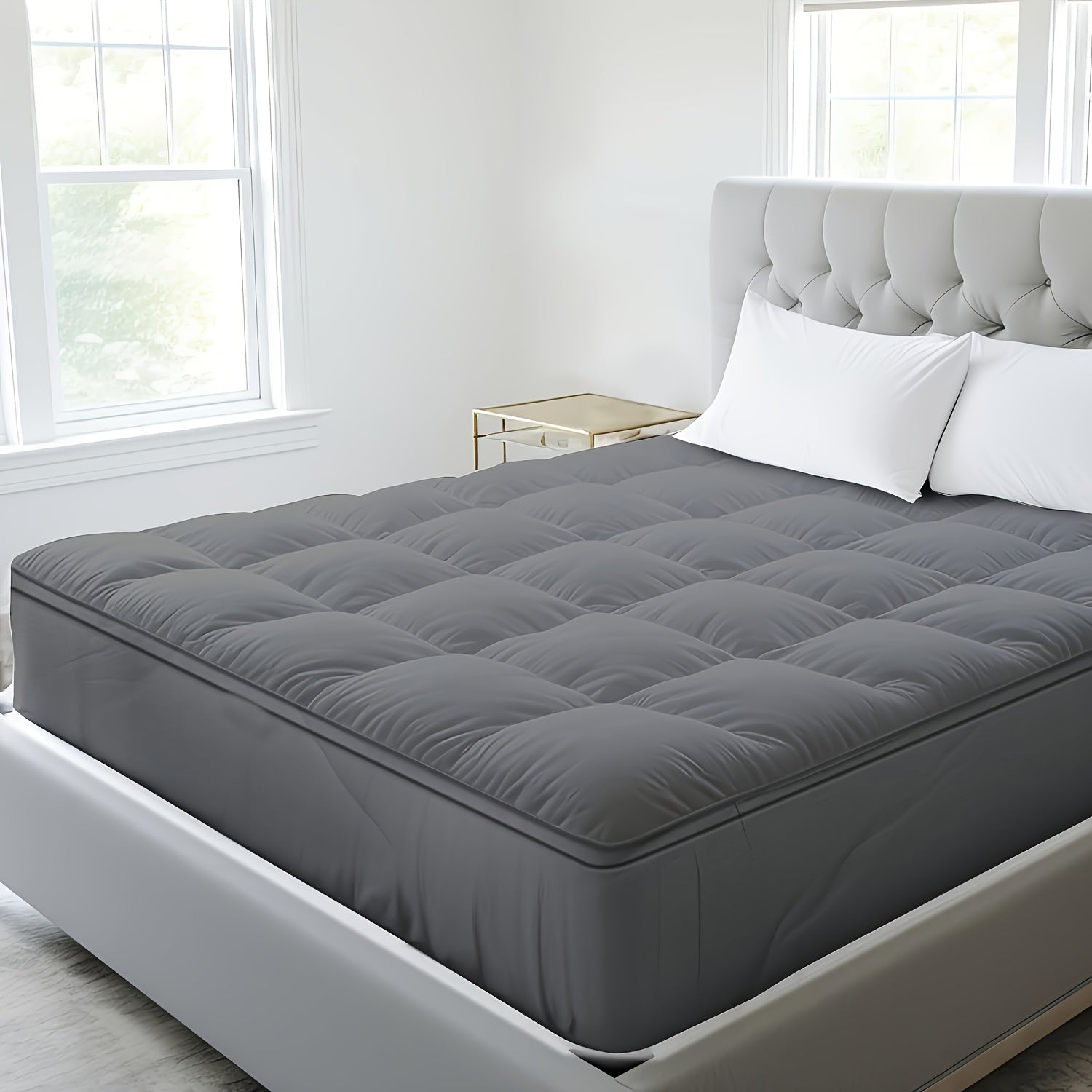 Mattress Topper shown in the Gray450, Twin(39"x75") option
