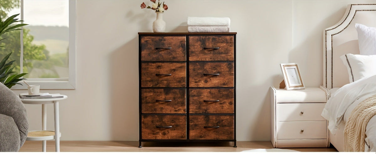 8-Drawer Metal Dresser, Clothing Storage Organizer for Organized Everyday Storage detail image - detail view 14