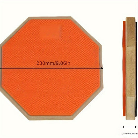 8-Inch Drum Practice Pad, Rubber and Wood Mute Pad for Beginner Training detail image