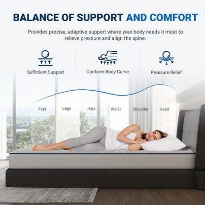 8-Inch Mattress, Bedroom Mattress in a Box for Bedroom Comfort and Support detail image - detail view 7