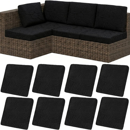 Outdoor Cushion Cover shown in the Black, 8PCS option