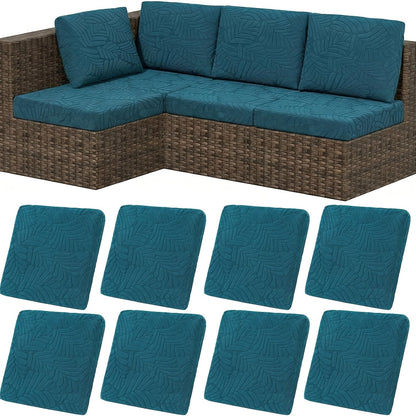 Outdoor Cushion Cover shown in the Dark Blue, 8PCS option
