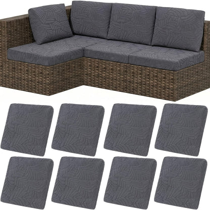 Outdoor Cushion Cover shown in the Dark Gray, 8PCS option