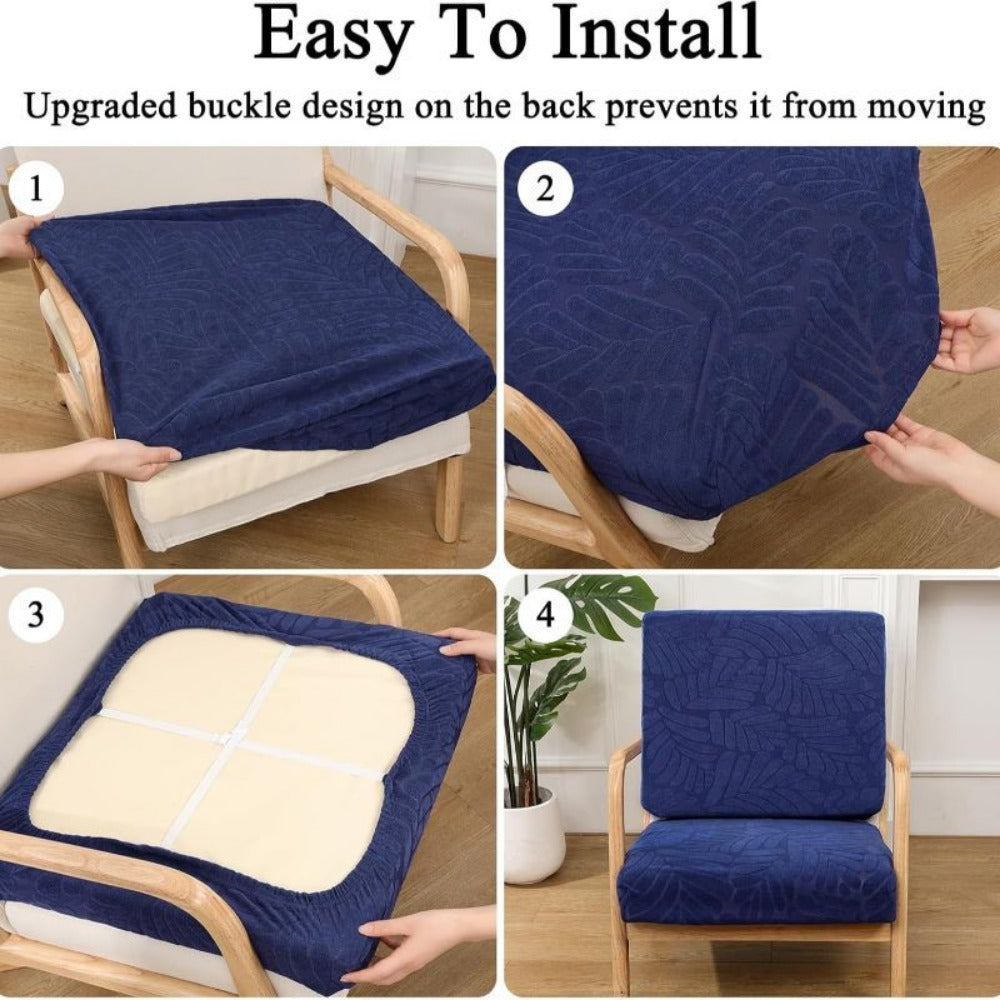 8-Piece Set Outdoor Cushion Cover with Waterproof Protection and Washable Cover for Patio detail image - detail view 10