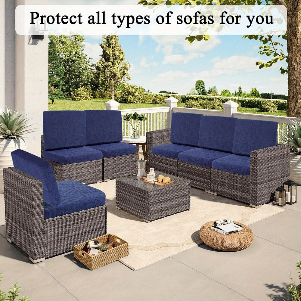 8-Piece Set Outdoor Cushion Cover with Waterproof Protection and Washable Cover for Patio detail image - detail view 14