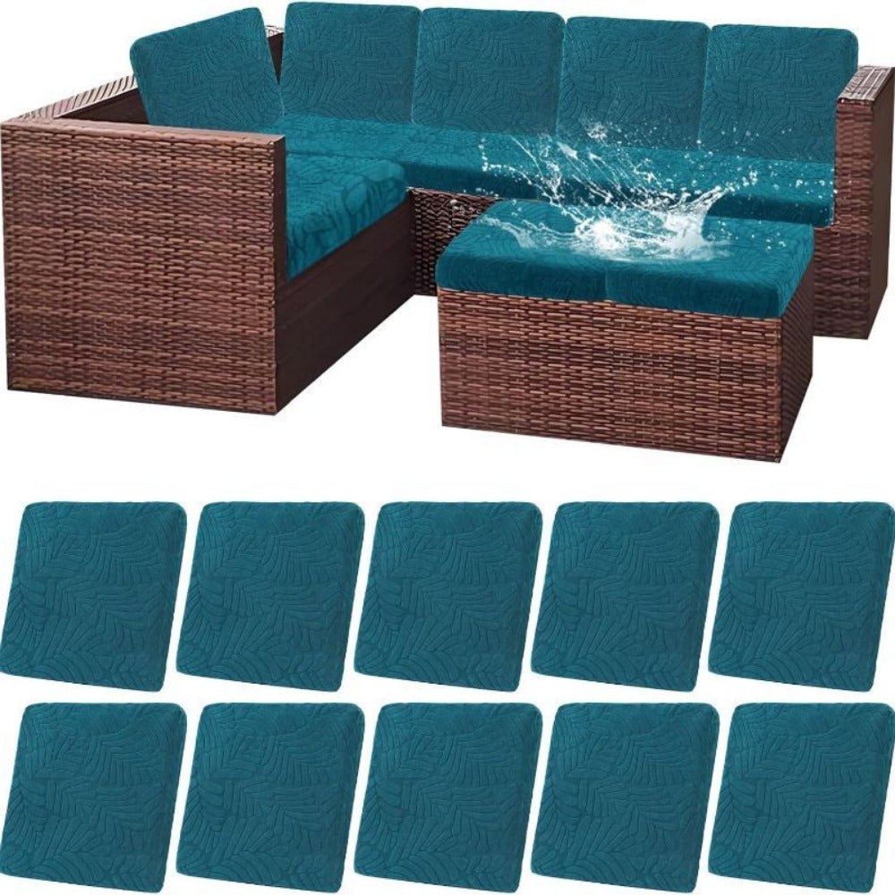 8-Piece Set Outdoor Cushion Cover with Waterproof Protection and Washable Cover for Patio detail image - detail view 18