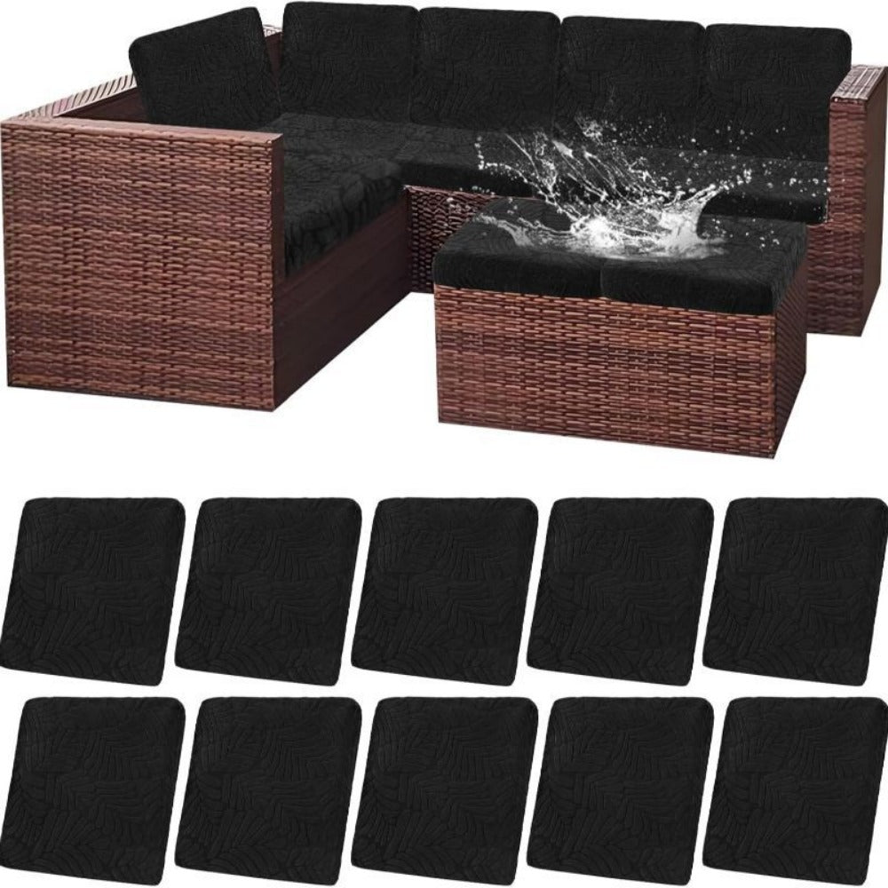 8-Piece Set Outdoor Cushion Cover with Waterproof Protection and Washable Cover for Patio detail image - detail view 19