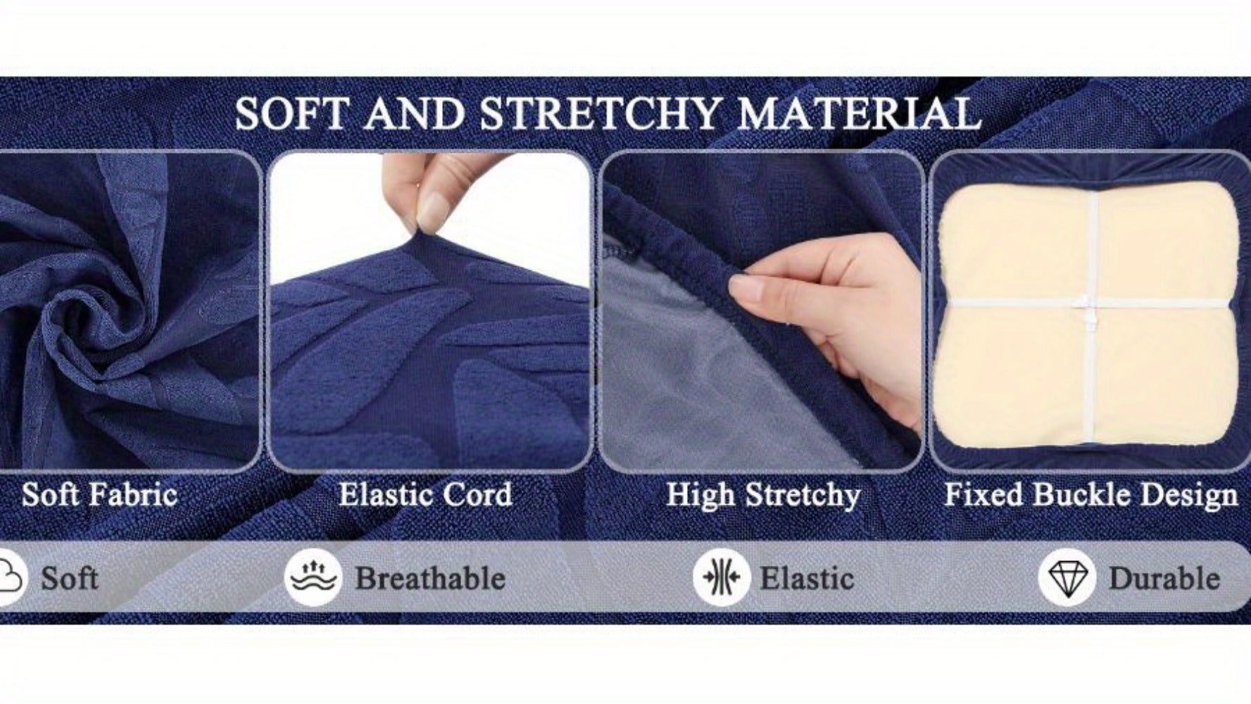 8-Piece Set Outdoor Cushion Cover with Waterproof Protection and Washable Cover for Patio detail image - detail view 31