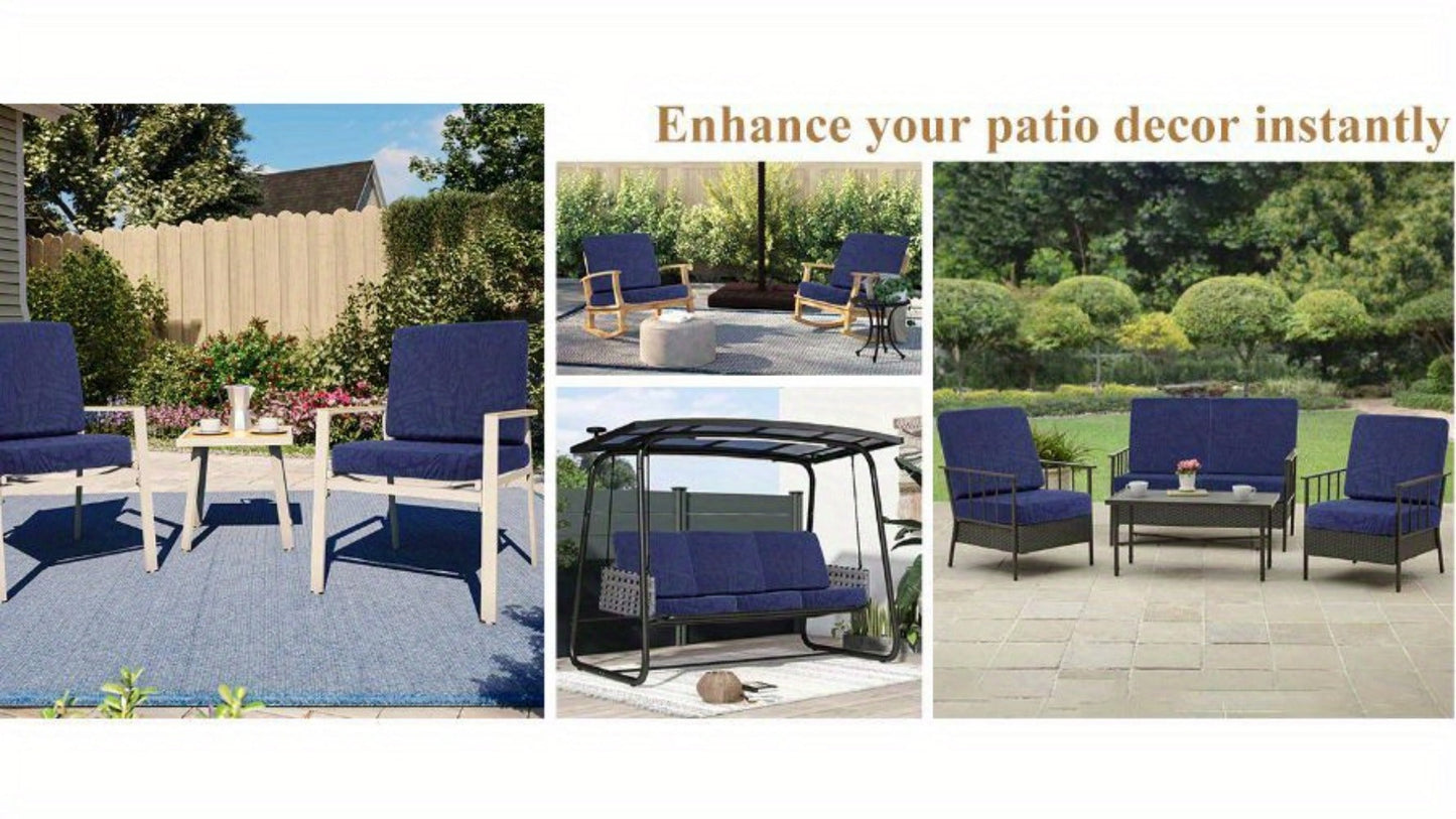 8-Piece Set Outdoor Cushion Cover with Waterproof Protection and Washable Cover for Patio detail image - detail view 33