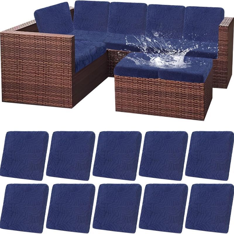 Outdoor Cushion Cover shown in the Navy Blue, 10pcs option