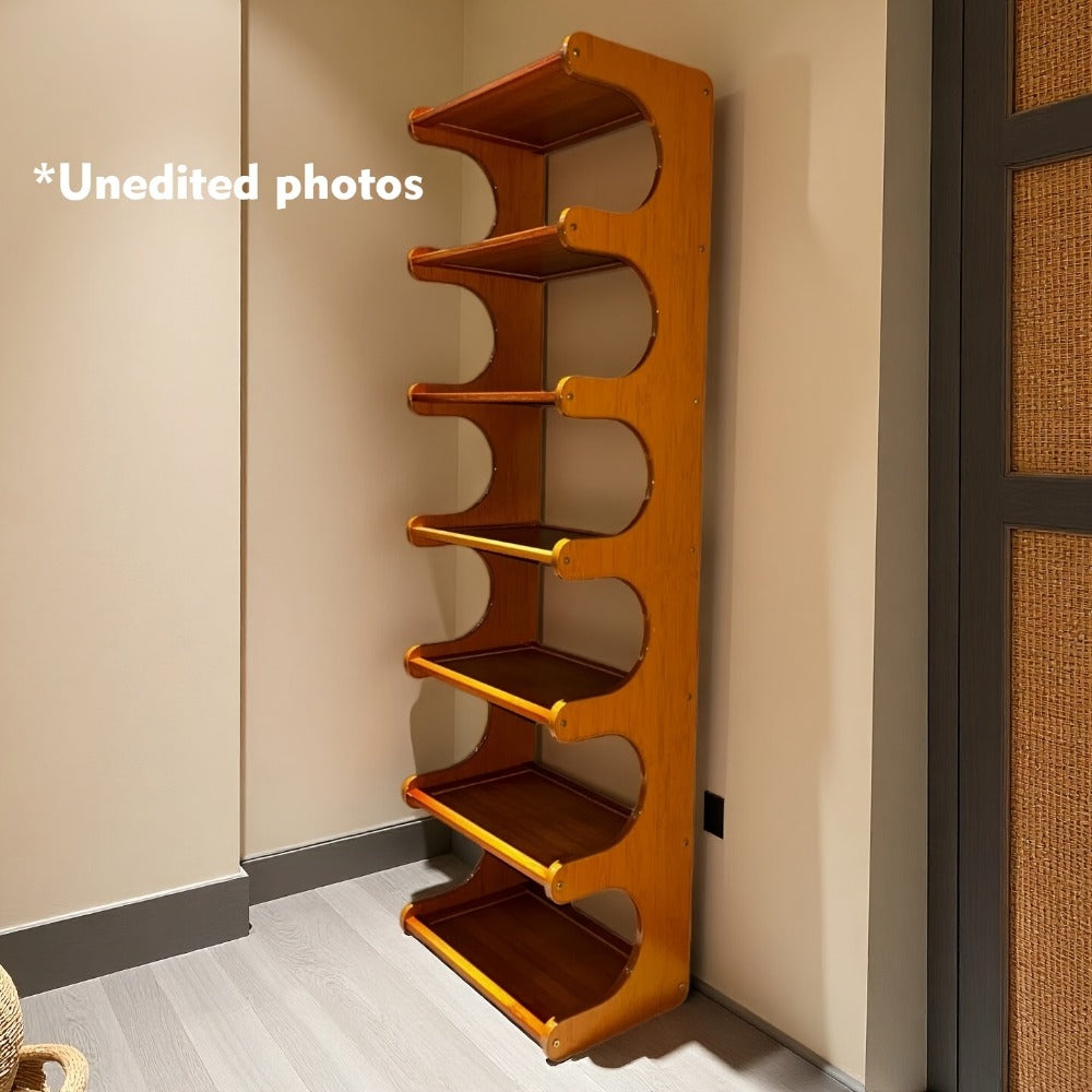 8-Tier Freestanding Shoe Rack with Tool-Free Assembly, Closet Shoe Shelf detail image - detail view 15
