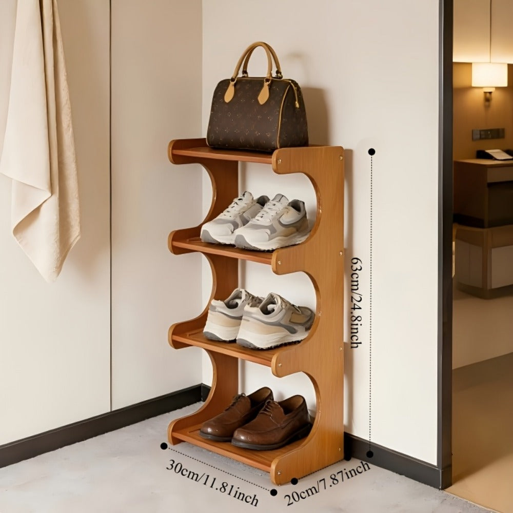 8-Tier Freestanding Shoe Rack with Tool-Free Assembly, Closet Shoe Shelf detail image - detail view 4
