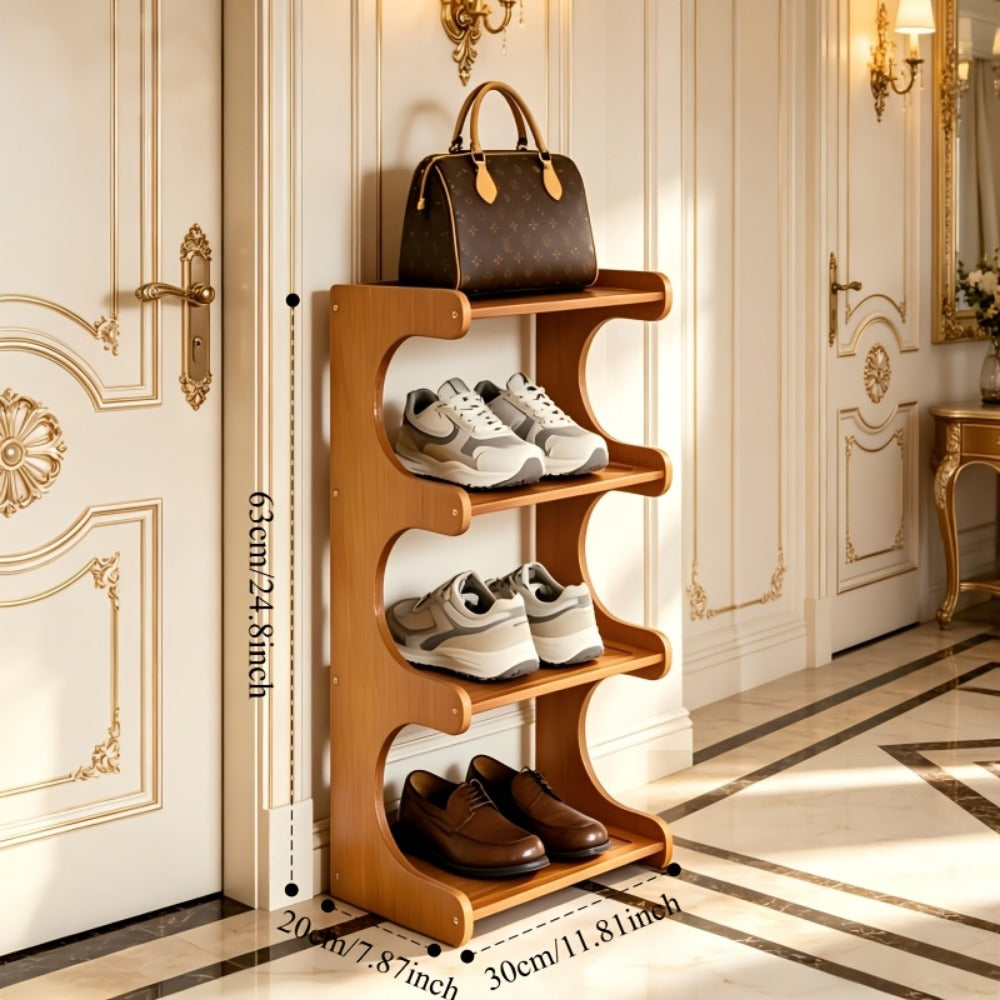 8-Tier Freestanding Shoe Rack with Tool-Free Assembly, Closet Shoe Shelf detail image - detail view 5