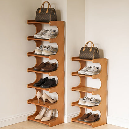 8-Tier Freestanding Shoe Rack with Tool-Free Assembly, Closet Shoe Shelf detail image - detail view 8