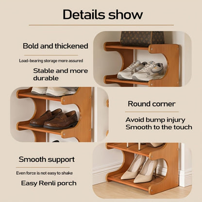 8-Tier Freestanding Shoe Rack with Tool-Free Assembly, Closet Shoe Shelf detail image - detail view 9
