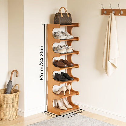 Shoe Rack shown in the Seven Layers option