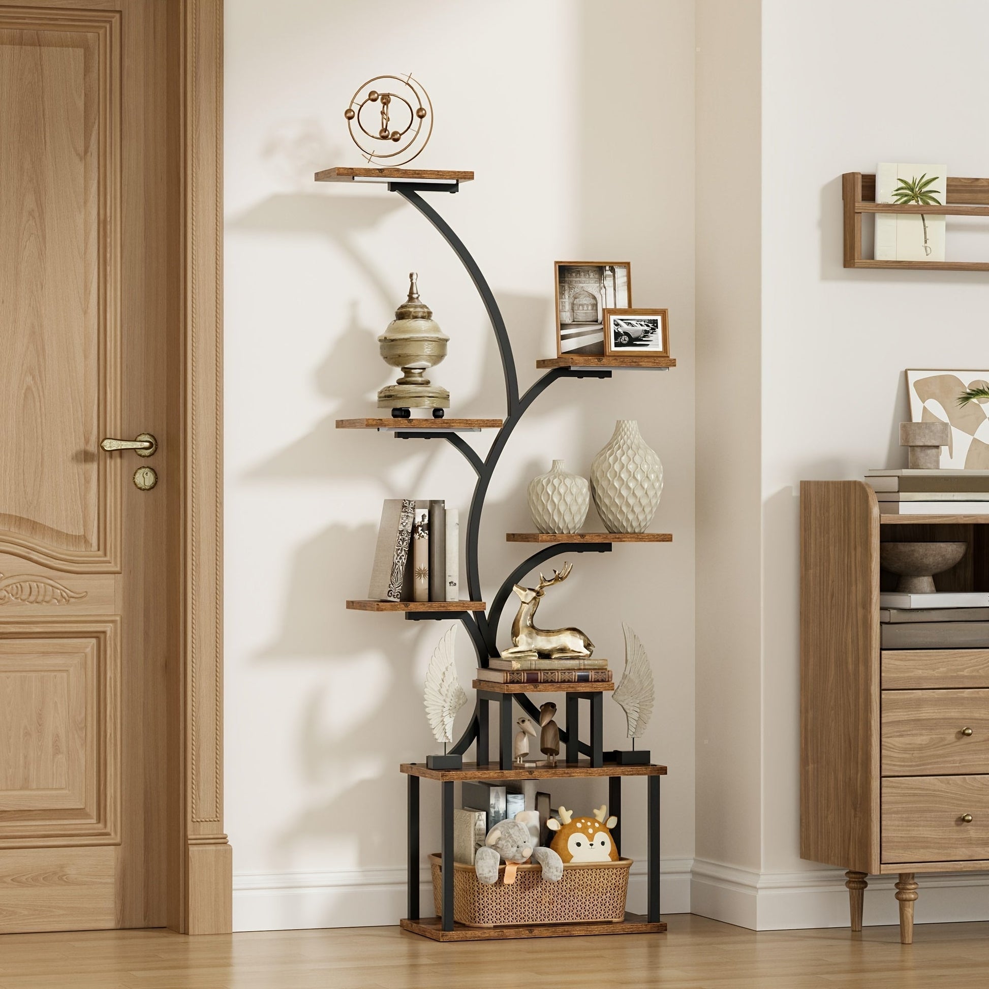 Display Shelf shown in the Black & Brown - 1pc option