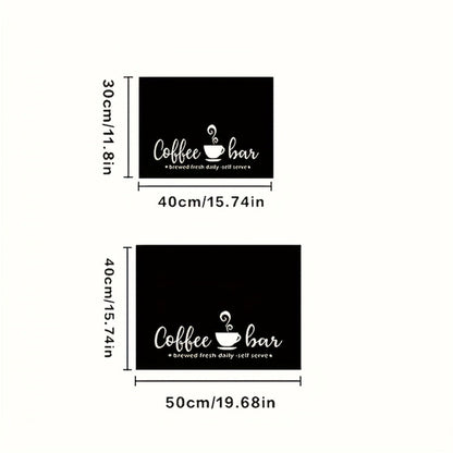 Kitchen Mat, Bohemian Coffee Bar Counter Pad in Five Sizes with Absorbent Fabric and Machine-Wash Care