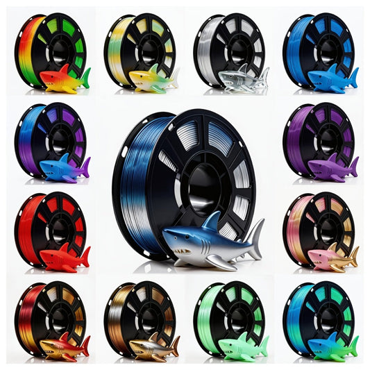 Rainbow PLA Filament 1.75mm Single Dual Triple Color Vacuum Packed – Neatly Wound High Precision ±0.02mm Smooth Printing 0.56lb 0.41lb | Rainbow Gradient PLA Spool for FDM 3D Printers Hobbyists