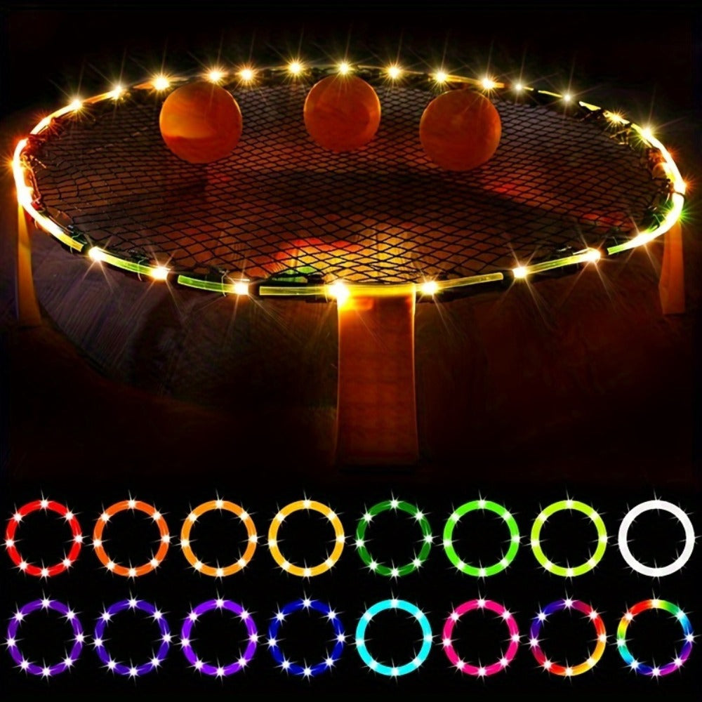 Solar Powered LED Trampoline Lights Colorful Rope Lights for 8-16 Ft Trampolines 8 Dynamic Modes IP65 Waterproof Outdoor Backyard Decoration Warm White Blue Multicolor