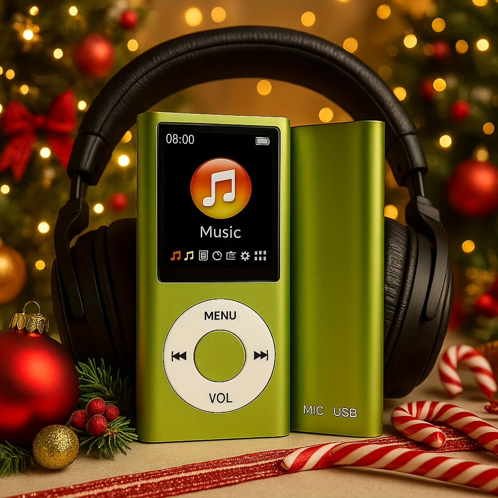 Portable MP3 MP4 Player with 128GB Expandable Storage, Lossless Audio FLAC MP3 WMA APE, Video Playback, E-Book Reader, LCD Screen, Alloy Body, Ideal for Music Travel Offline Listening