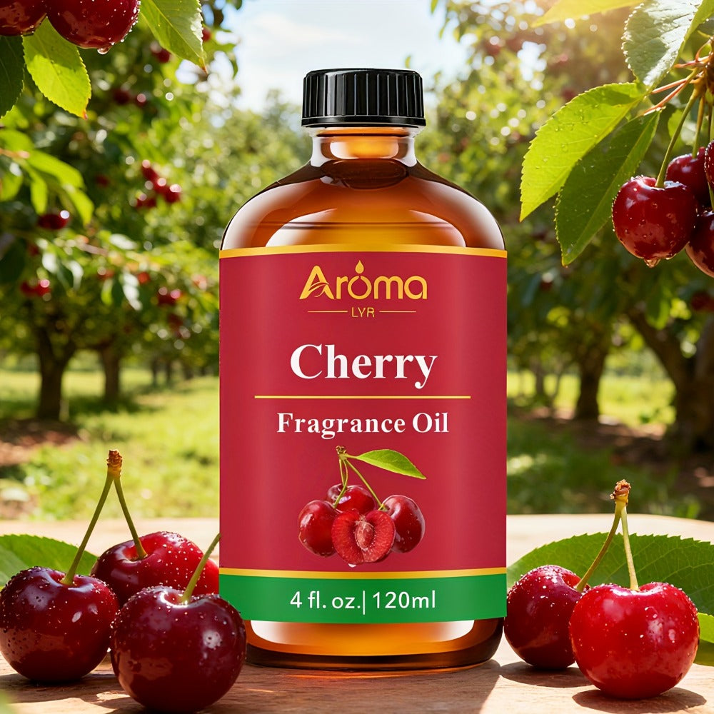 120ml Fruit Fragrance Oil for Diffuser, Candle and Soap Projects in Seven Strawberry-to-Cherry Scent Labels