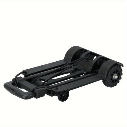Compact Folding Aluminum Hand Truck with Telescoping Handle and Two- or Four-Wheel Configuration Options