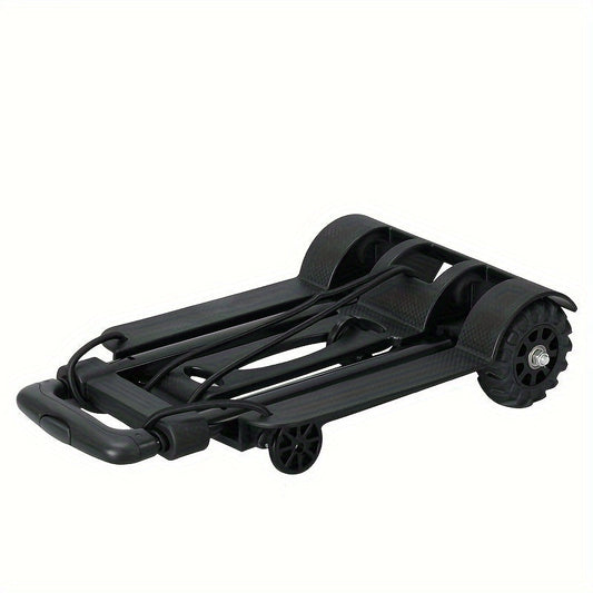Folding Hand Truck Aluminum Alloy | Portable Trolley Cart for Shopping Moving Camping Travel with 2 or 4 Wheels