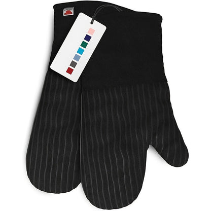 Oven Mitts and Pot Holders Set 6 Piece Heat Resistant Kitchen Gloves Non-Slip Cooking Mitts with Potholder