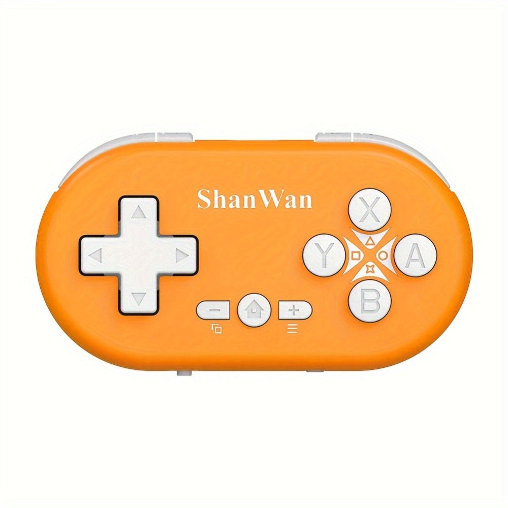 Mini Keychain Gaming Controller Bluetooth Mobile iOS Android - Gyroscope Axis Turbo Dual Vibration Wake Function 180mAh 5-Hour Battery Portable Pocket Gamepad