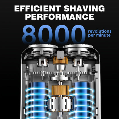 Portable Mini Electric Shaver for Men Dual Floating Blade USB Rechargeable – Cordless Travel Shaver Waterproof & Digital Display Upgrade Multiple Colors, Great Gift for Him