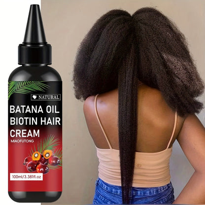 Hair Oil Batana 100ml Red-Label Pump Bottle with Rosemary Extract and Biotin for Root-to-Tip Application