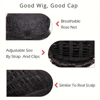 Synthetic Wig 4-Inch Short Body Waves with Rose Net Cap in Six Retained Bold Color Codes for Parties