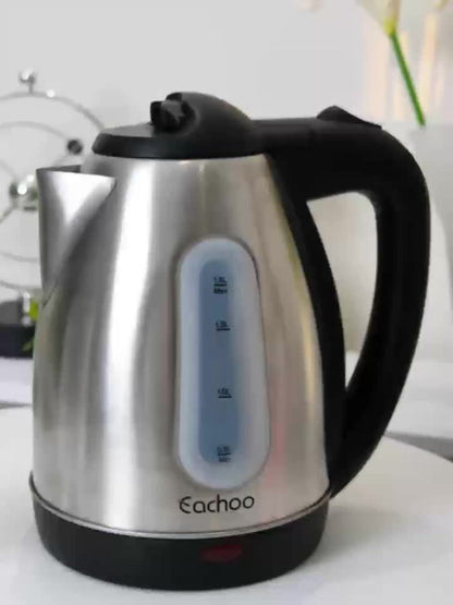 Electric Kettle 1200W Fast Boiling 1.8L Stainless Steel BPA-Free Auto Shut-Off Boil-Dry Protection 360 Swivel Base for Coffee Tea Kitchen Camping Office Home