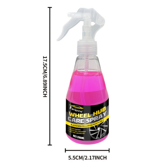 Iron Remover Spray for Wheels - Brake Dust Cleaner, Fallout Remover, Rust Protection for Alloy, Chrome, Painted & Steel Wheels, All Vehicles, Includes Microfiber Towel, 6.76 oz