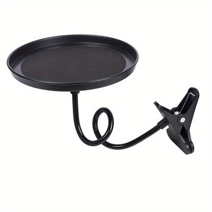 Car Seat Back Tray Table 360° Rotating - Foldable Food Drink Snack Organizer Tray for Car Interior, Non-Slip ABS Travel Tray for Road Trips