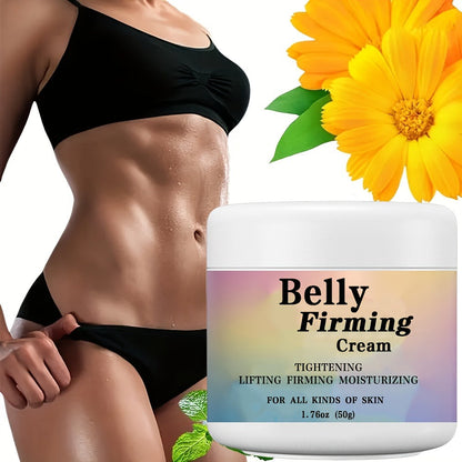 Body Cream 50g Jar with Caffeine Shea Butter Vitamin E and Macadamia Oil for External Belly Arm and Body Use